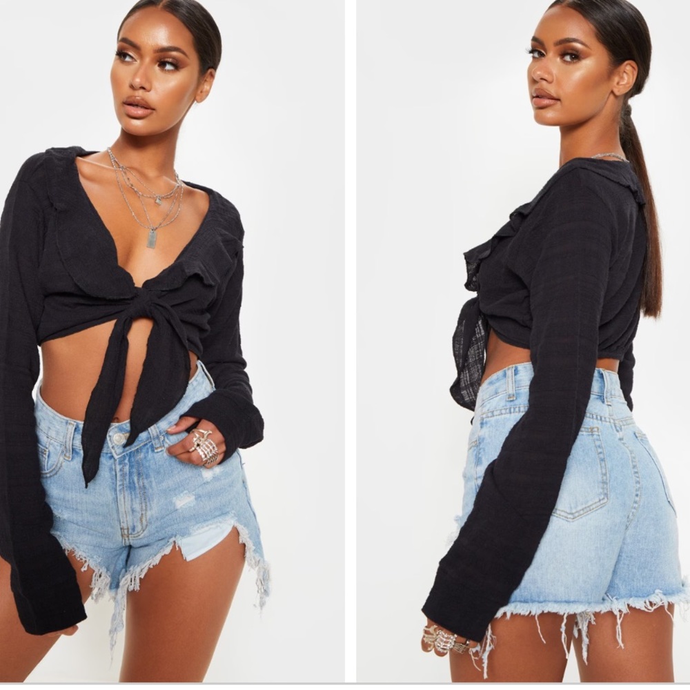 Bardot tie top